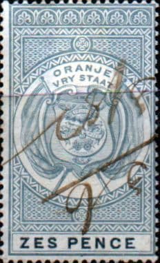 Orange Free State 1882 SG F1 Fiscal Stamps Also Used for Postage Fine Used