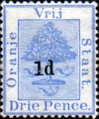Orange Free State 1890 SG 54 Orange Tree Surcharged Fine Mint