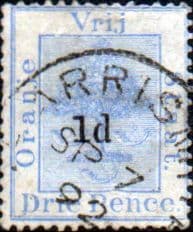 Orange Free State 1890 SG 55 Orange Tree Surcharged Fine Used