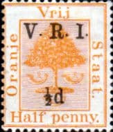 Orange Free State 1900 SG 101 Orange Tree V R I Overprint Fine Mint
