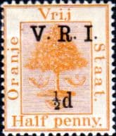 Orange Free State 1900 SG 123 Orange Tree V R I Overprint Fine Mint