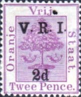Orange Free State 1900 SG 125 Orange Tree V R I Overprint Fine Mint