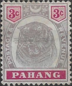 Pahang 1895 Tiger SG 14 Fine Minr