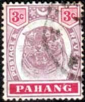 Pahang 1895 Tiger SG 14 Fine Used