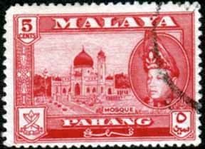Pahang 1957 SG 78 Mosque Fine Used