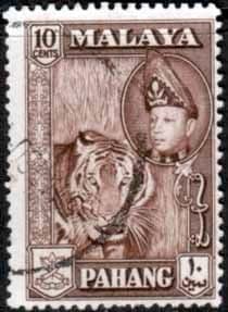 Pahang 1957 SG 80 Tiger Fine Used