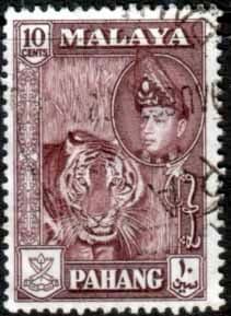 Pahang 1957 SG 81 Tiger Fine Used