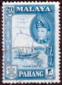 Pahang 1957 SG 82 Fishing Craft Fine Used