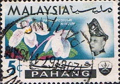 Pahang 1965 SG 89 Flowers Orchids Fine Used