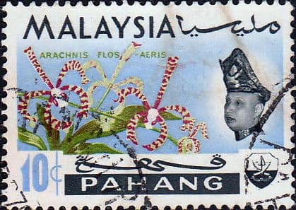 Pahang 1965 SG 91 Flowers Orchids Fine Used