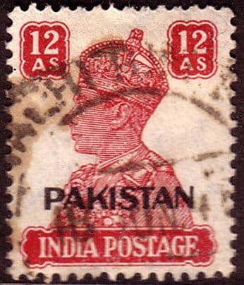 Pakistan 1947 SG 12 India Overprints Fine Used