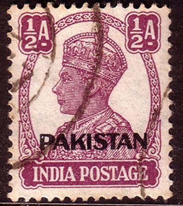 Pakistan 1947 SG 2 India Overprints Fine Used