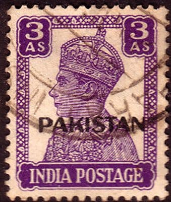 Pakistan 1947 SG 7 India Overprints Fine Used