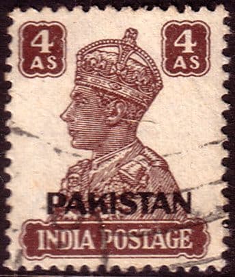 Pakistan 1947 SG 9 India Overprints Fine Used