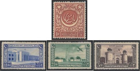 Pakistan 1948 Set Independence Fine Mint