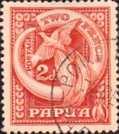 Papua 1932 Bird of Paradise SG 133 Fine Used
