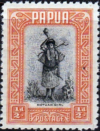 Papua 1932 Motuan Girl V SG 130 Good Mint