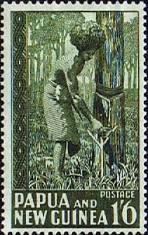 Papua New Guinea 1952 Rubber Tapping SG 11 Fine Mint