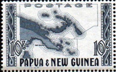 Papua New Guinea 1952 SG 14 Map Fine Mint