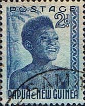 Papua New Guinea 1952 SG 3 Native Youth Fine Used