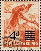Papua New Guinea 1957 SG 16 4d.Overprint Fine Used
