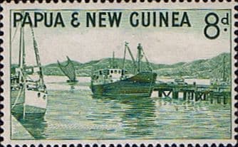 Papua New Guinea 1963 SG 47 Water Front Port Moresby Fine Mint