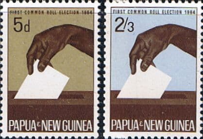 Papua New Guinea 1964 Common Roll Elections Set Fine Mint