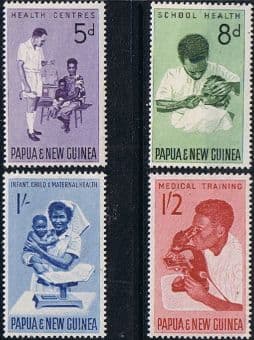 Papua New Guinea 1964 Health Services Set Fine Mint