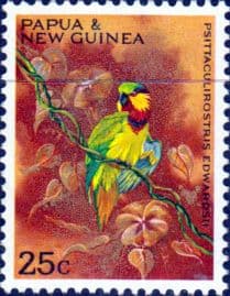 Papua New Guinea 1967 Christmas Territory Parrots SG 124 Fine Mint