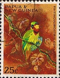 Papua New Guinea 1967 Christmas Territory Parrots SG 124 Fine Used