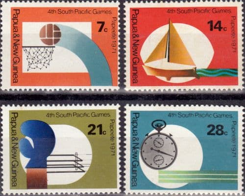 Papua New Guinea 1971 South Pacific Games Set Fine Mint