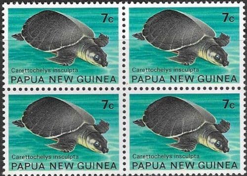 Papua New Guinea 1972 Fauna Conservation Block of 4 SG 216 Fine Mint