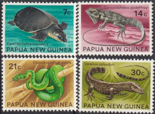 Papua New Guinea 1972 Fauna Conservation Set Fine Mint