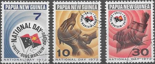 Papua New Guinea 1972 National Day Set Fine Used