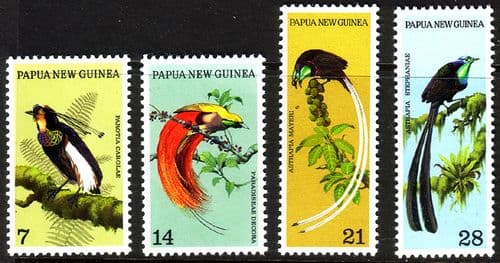 Papua New Guinea 1973 Birds of Paradise Set Fine Mint