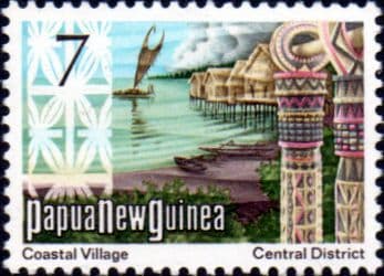 Papua New Guinea 1973 Coastal Village SG 245 Fine Mint