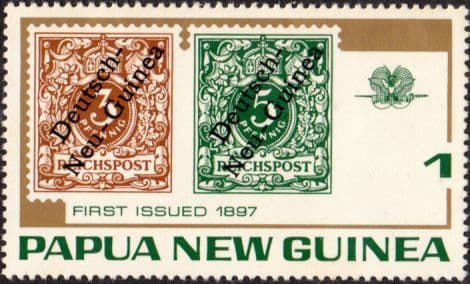 Papua New Guinea 1973 Stamps on Stamps SG 260 Fine Mint