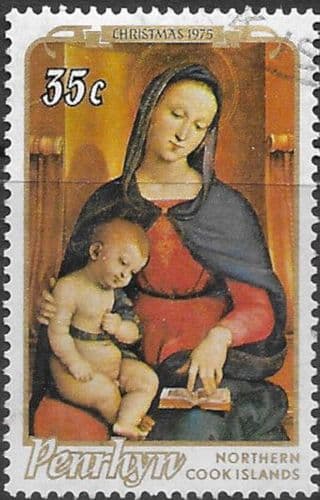 Penrhyn Island 1975 Christmas SG 81 Fine Used