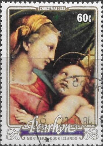 Penrhyn Island 1983 Christmas SG 329 Fine Used