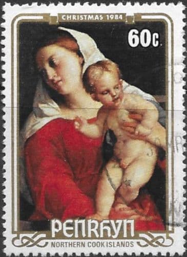 Penrhyn Island 1984 Christmas SG 369 Fine Used