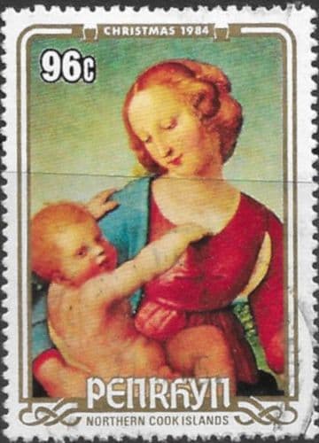 Penrhyn Island 1984 Christmas SG  370 Fine Used