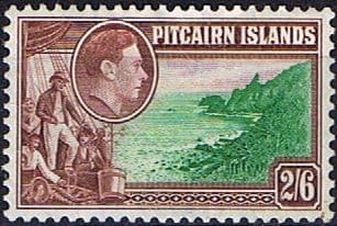 Pitcairn Islands 1940 Fletcher Christian on Bounty SG 8 Fine Mint