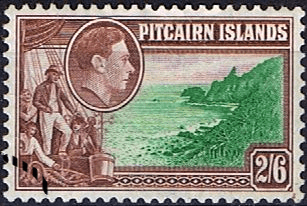 Pitcairn Islands 1940 Fletcher Christian on Bounty SG 8 Fine Used