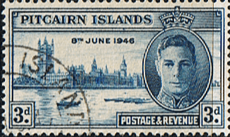Pitcairn Islands 1946 King George VI Victory SG 10 Fine Used