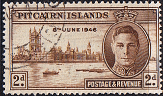 Pitcairn Islands 1946 King George VI Victory SG 9 Fine Used