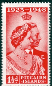 Pitcairn Islands 1948 King George VI Royal Silver Wedding SG 11 Fine Mint