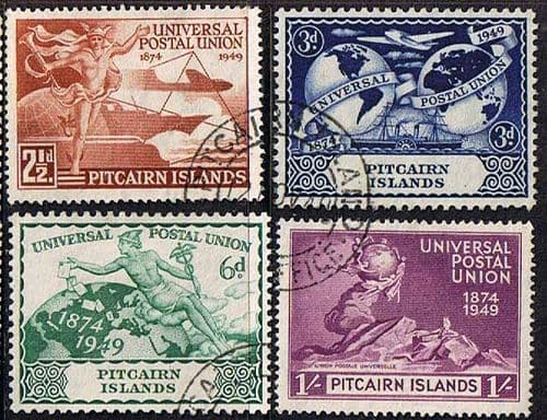 Pitcairn Islands 1949 Universal Postal Union Set Fine Used