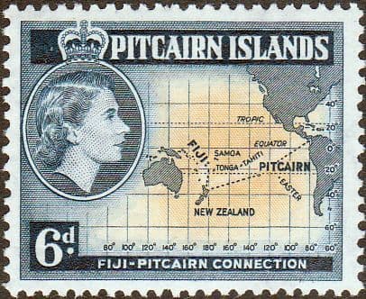Pitcairn Islands 1957 Fiji Connection SG 24 Fine Mint