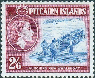 Pitcairn Islands 1957 New Whaleboat SG 28 Fine Mint