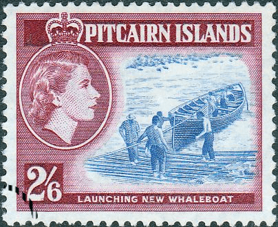 Pitcairn Islands 1957 New Whaleboat SG 28 Fine Used